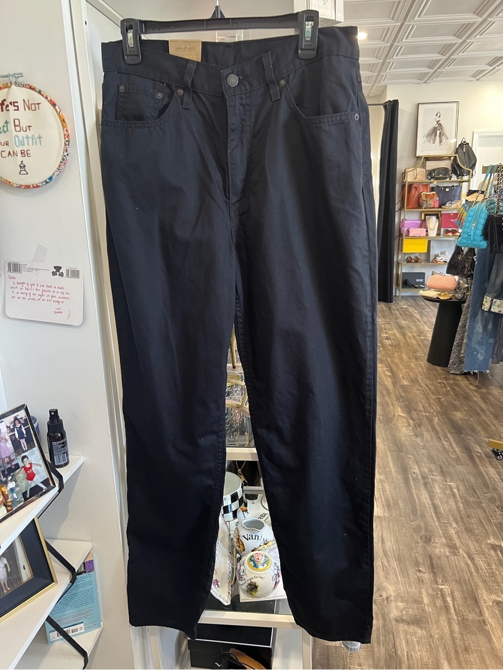 Levi's Black Straight-Leg Women's Jeans NWT